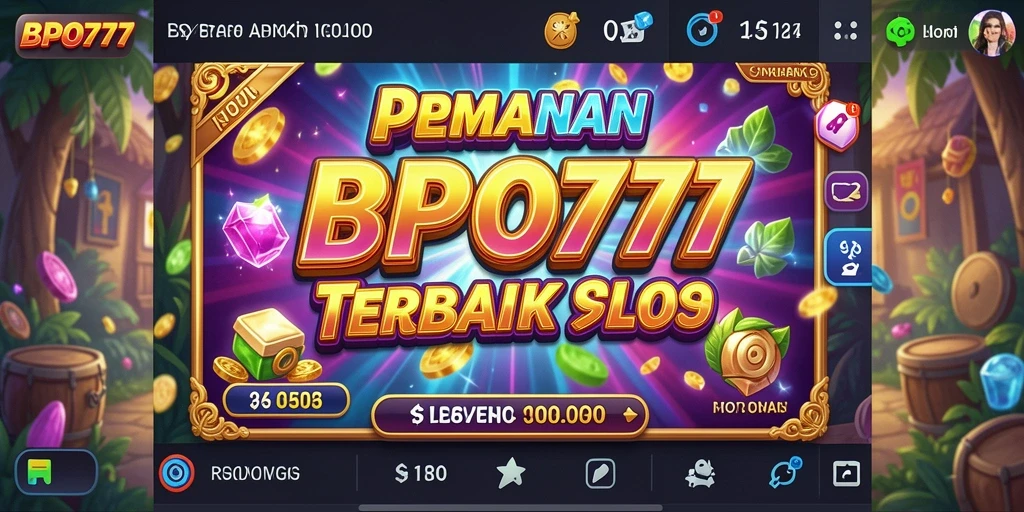 Tampilan menarik dari gameplay BPO777 yang penuh warna.