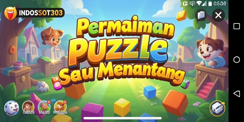 Tampilan gameplay INDOSLOT303 yang menantang dan penuh warna.