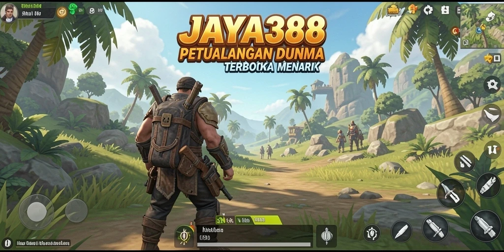 Screenshot gameplay JAYA388 menampilkan dunia terbuka yang luas.
