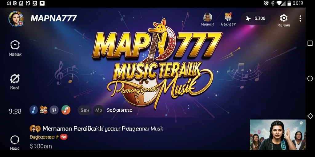 Gameplay seru MAPNA777 dengan fitur musik interaktif.