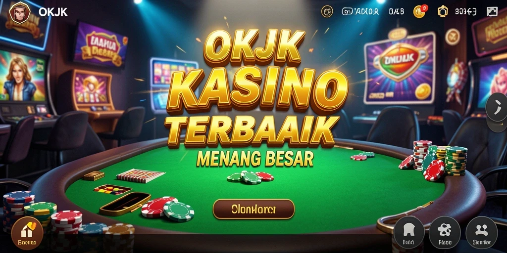 Tampilan menarik dari gameplay Kasino di OKJK.