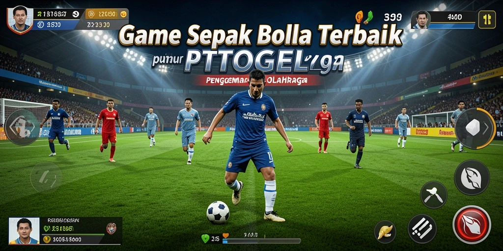 Screenshot gameplay PTTOGEL yang menampilkan pertandingan sepak bola yang seru.