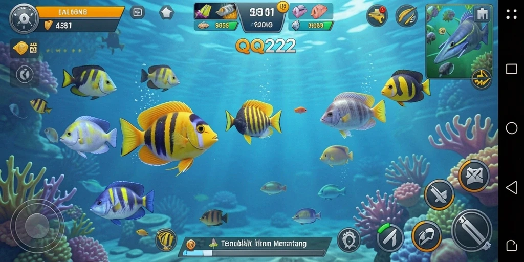 Screenshot gameplay Tembak Ikan yang seru di QQ222.