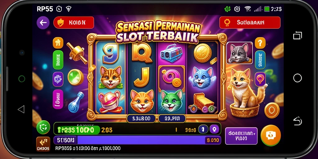 Gameplay Slot RP55 yang menarik dengan grafis menawan.