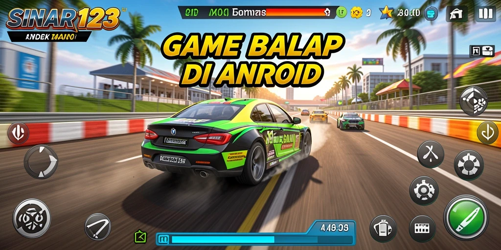 Gameplay memacu adrenalin dalam balapan yang seru.